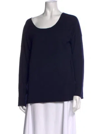Pre-owned Vince Wool Scoop Neck Sweater In Black