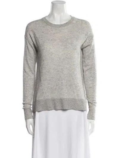 Pre-owned Vince Wool Scoop Neck Sweater In Gray