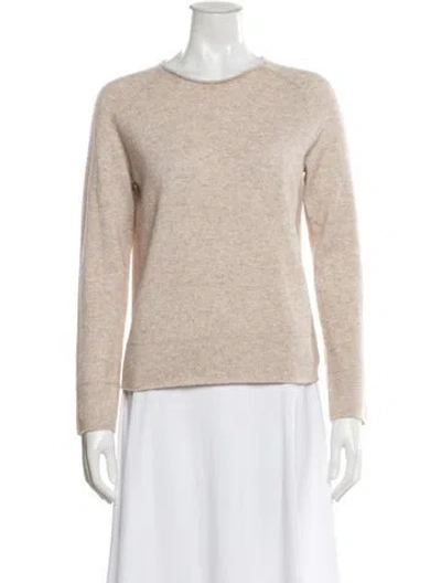 Pre-owned Vince Wool Scoop Neck Sweater In Neutral