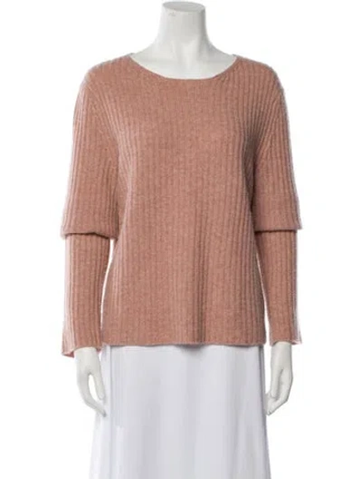 Pre-owned Vince Wool Scoop Neck Sweater In Pink