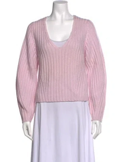 Pre-owned Vince Wool Scoop Neck Sweater W/ Tags In Purple