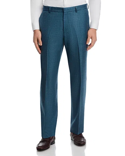 Vince Wool, Silk & Linen Melange Suit Pants In Blue
