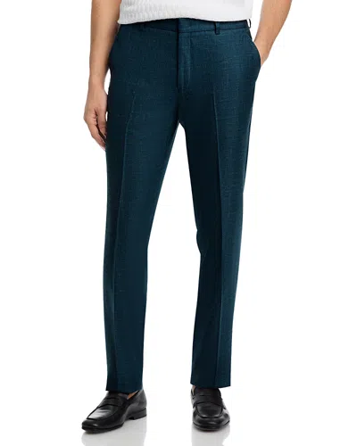 Vince Wool, Silk & Linen Melange Suit Pants In Blue