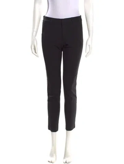 Pre-owned Vince Wool Skinny Leg Pants In Black