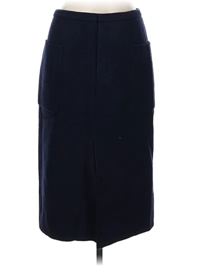 Pre-owned Vince Wool Skirt In Blue