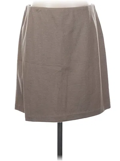 Pre-owned Vince Wool Skirt In Gray