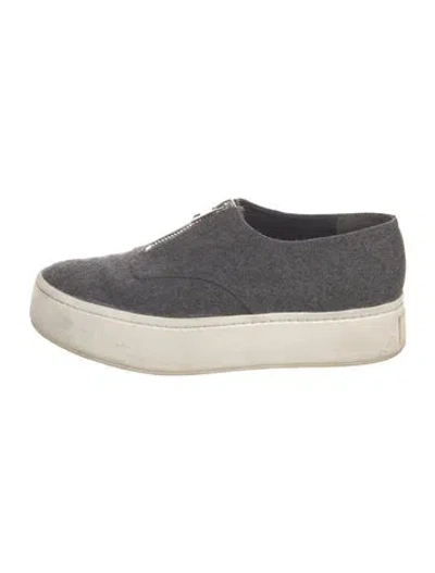Pre-owned Vince Wool Sneakers In Gray
