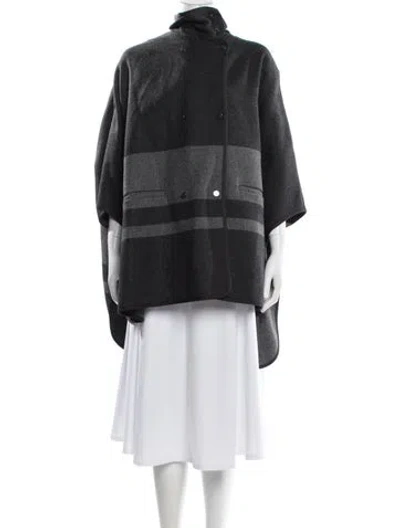 Pre-owned Vince Wool Striped Jacket In Gray