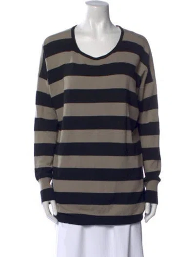 Pre-owned Vince Wool Striped Sweater