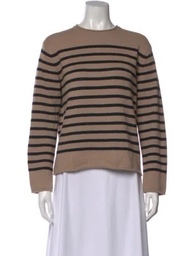 Pre-owned Vince Wool Striped Sweater