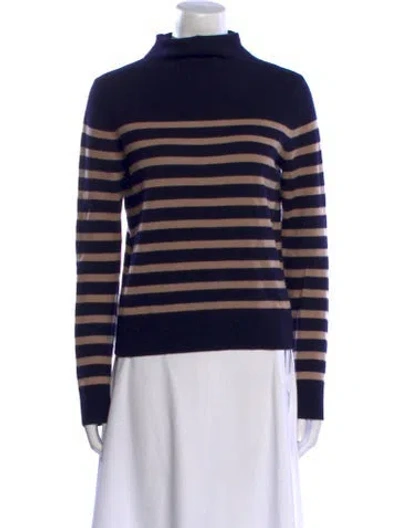 Pre-owned Vince Wool Striped Sweater In Black