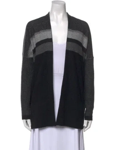 Pre-owned Vince Wool Striped Sweater In Black