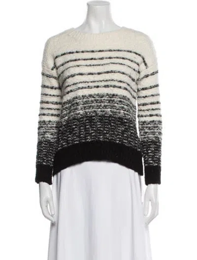 Pre-owned Vince Wool Striped Sweater In Black