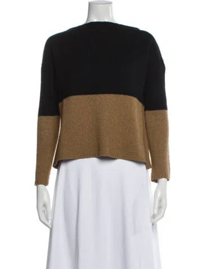 Pre-owned Vince Wool Striped Sweater In Black