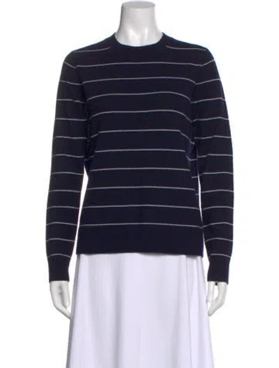 Pre-owned Vince Wool Striped Sweater In Blue