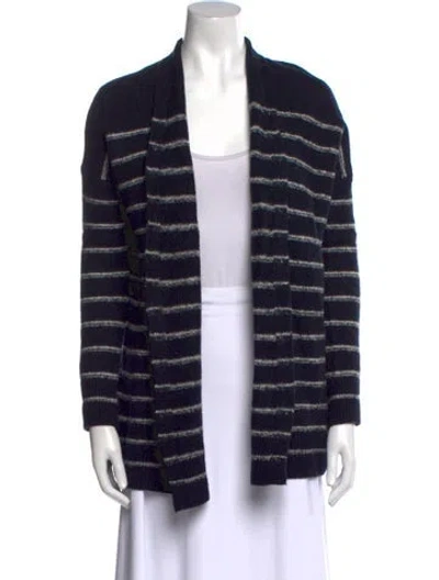 Pre-owned Vince Wool Striped Sweater In Blue