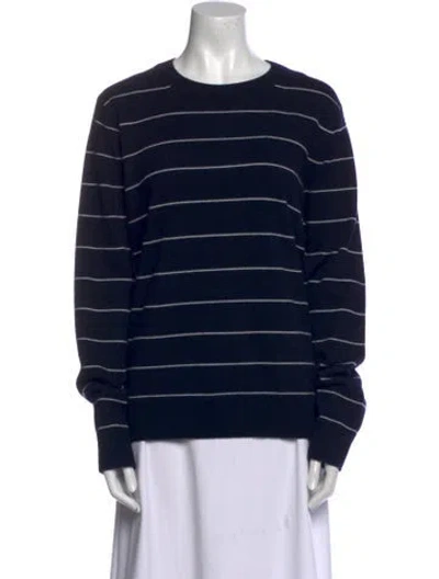 Pre-owned Vince Wool Striped Sweater In Blue