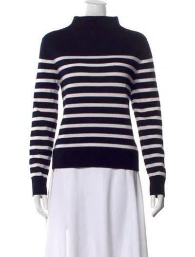 Pre-owned Vince Wool Striped Sweater In Blue
