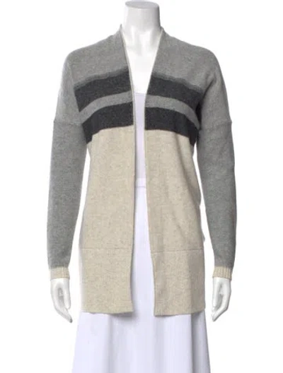 Pre-owned Vince Wool Striped Sweater In Gray