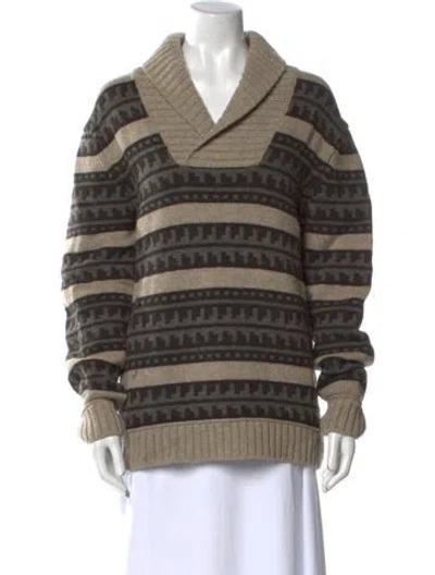 Pre-owned Vince Wool Striped Sweater In Multi