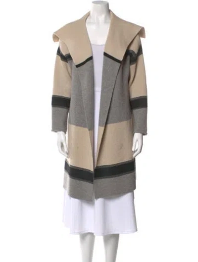 Pre-owned Vince Wool Striped Sweater In Neutral