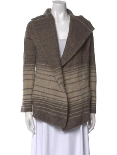Pre-owned Vince Wool Striped Sweater In Neutral