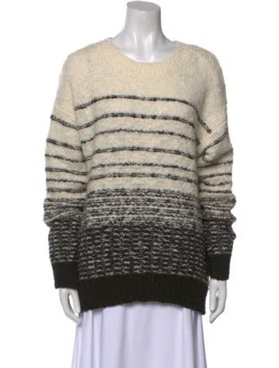 Pre-owned Vince Wool Striped Sweater In Neutral