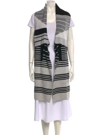 Pre-owned Vince Wool Striped Sweater In Neutral