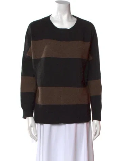 Pre-owned Vince Wool Striped Sweater In Neutral