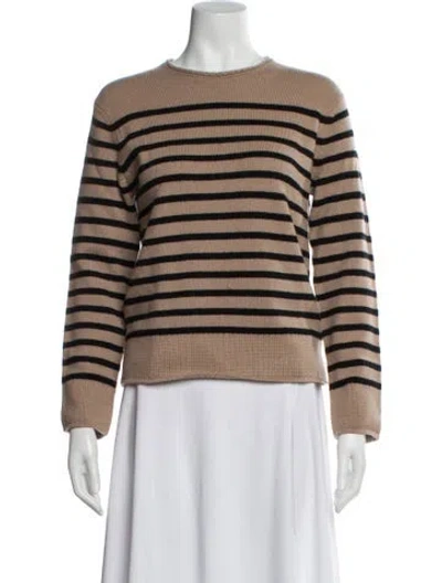 Pre-owned Vince Wool Striped Sweater In Neutral