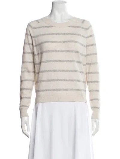 Pre-owned Vince Wool Striped Sweater In Neutral