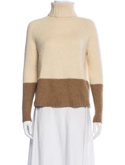Pre-owned Vince Wool Striped Sweater In Neutral