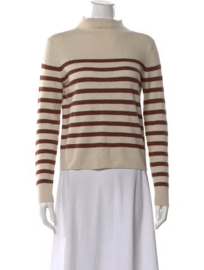 Pre-owned Vince Wool Striped Sweater In Neutral