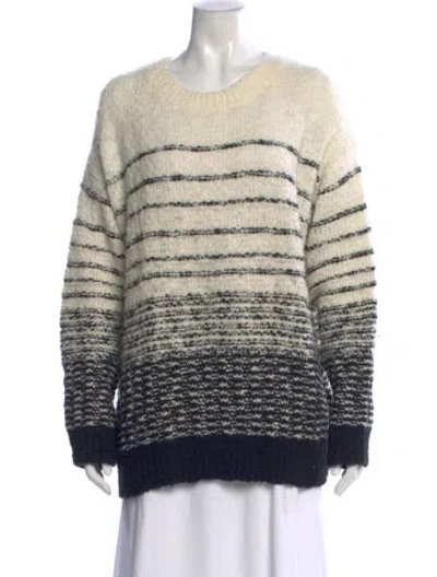 Pre-owned Vince Wool Striped Sweater In Neutral