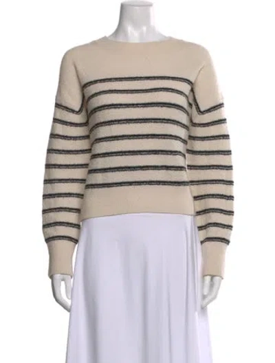 Pre-owned Vince Wool Striped Sweater In Neutral