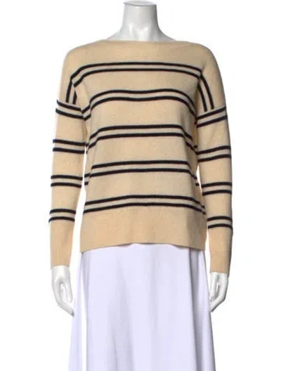Pre-owned Vince Wool Striped Sweater In Neutral