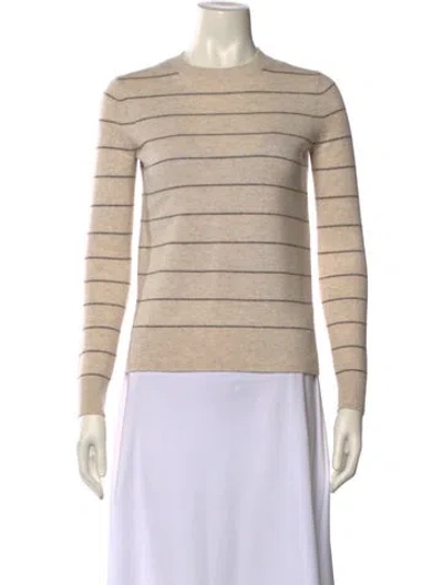 Pre-owned Vince Wool Striped Sweater W/ Tags In Neutral