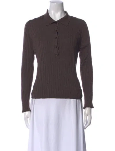 Pre-owned Vince Wool Sweater In Brown