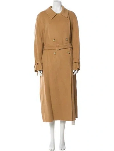 Pre-owned Vince Wool Trench Coat In Neutral