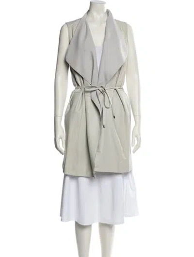 Pre-owned Vince Wool Trench Coat In Neutral