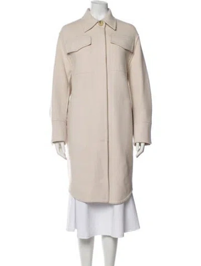 Pre-owned Vince Wool Trench Coat W/ Tags In Neutral