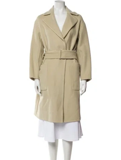 Pre-owned Vince Wool Trench Coat W/ Tags In Neutral