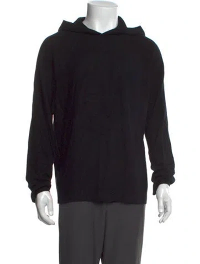 Pre-owned Vince Wool Turtleneck Polo Sweater In Black