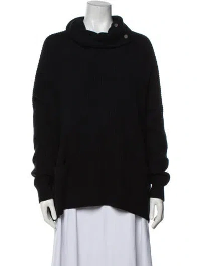 Pre-owned Vince Wool Turtleneck Sweater In Black