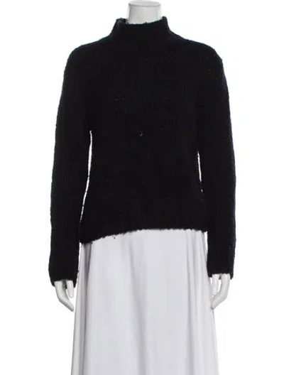 Pre-owned Vince Wool Turtleneck Sweater In Black