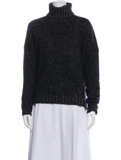 Pre-owned Vince Wool Turtleneck Sweater In Black