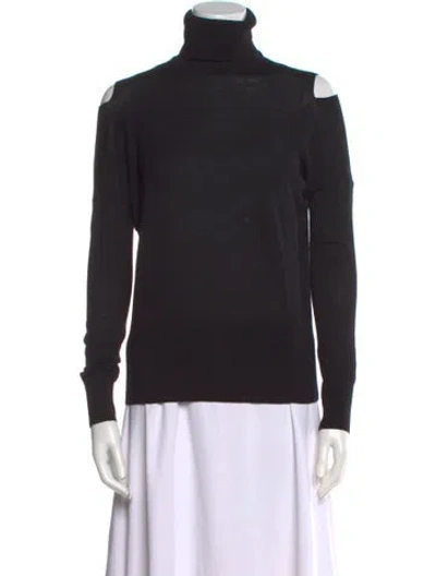 Pre-owned Vince Wool Turtleneck Sweater In Black