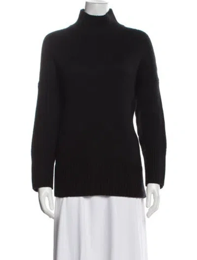 Pre-owned Vince Wool Turtleneck Sweater In Black