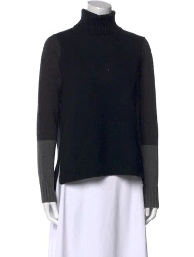 Pre-owned Vince Wool Turtleneck Sweater In Black