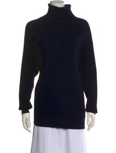 Pre-owned Vince Wool Turtleneck Sweater In Black